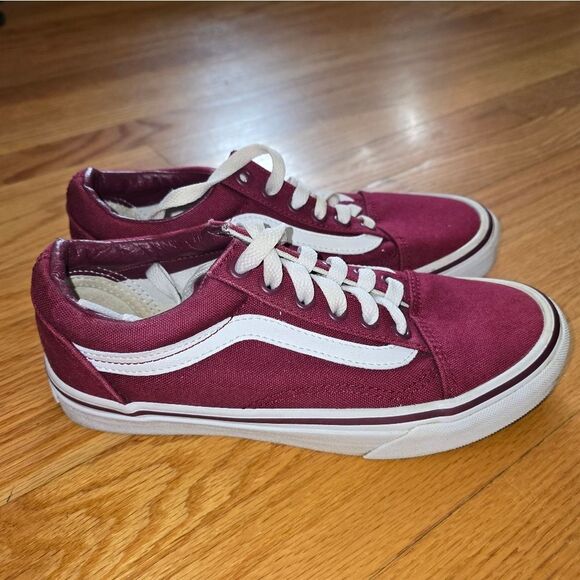 Vans Burgandy Red Skateboatding Sneakers Womans Size 6.5 - Picture 1 of 7